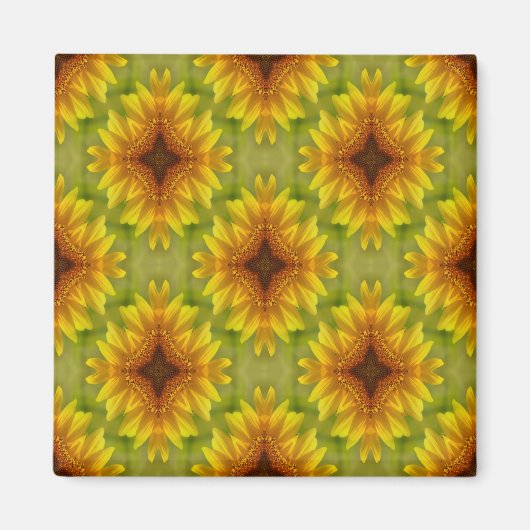 Gewogen zonnebloemen... magneet (Voorkant)