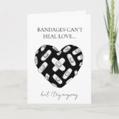 Gewond Hart Valentijnskaart Feestdagen Kaart (Voorkant)