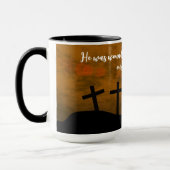 Gewond voor onze overtredingen mok (Links)