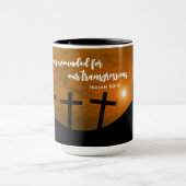 Gewond voor onze overtredingen mok (Midden)