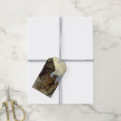 Gewonde Adelaar (door Rosa Bonheur) Cadeaulabel (Met Touw)