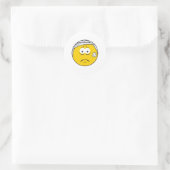Gewonde Boo boo Face Ronde Sticker (Tas)