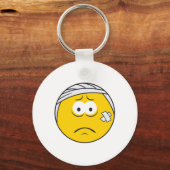 Gewonde Boo boo Gezicht Sleutelhanger (Voorkant)