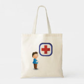 Gewonde Canvas tas van het Jongerenziekenhuis (Achterkant)