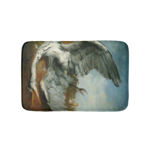 Gewonde Heron (door George Frederick Watts) Badmat (Voorkant)