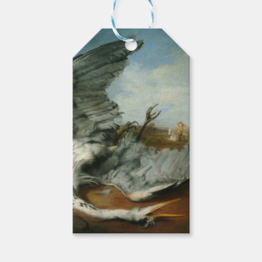 Gewonde Heron (door George Frederick Watts) Cadeaulabel (Voorkant)