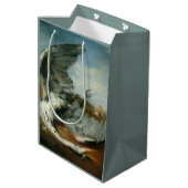 Gewonde Heron (door George Frederick Watts) Medium Cadeauzakje (Achterkant Gekanteld)