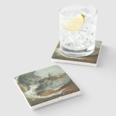 Gewonde Heron (door George Frederick Watts) Stenen Onderzetter (Zijkant)