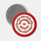 Gewonde in dienst magneet (Voorkant / Achterkant)