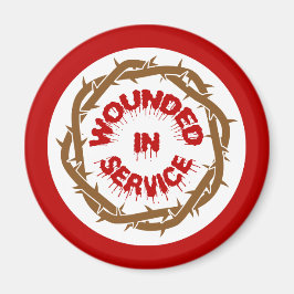 Gewonde in dienst magneet