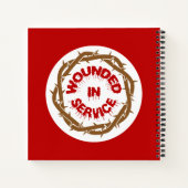 Gewonde in dienst notitieboek (Achterkant)