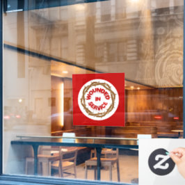 Gewonde in dienst raamsticker