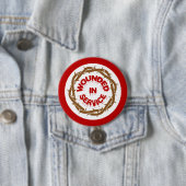 Gewonde in dienst ronde button 7,6 cm (In situ)