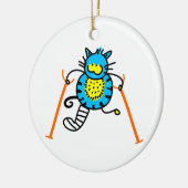 Gewonde kat keramisch ornament (Links)