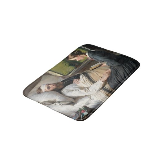 Gewonde krijger (door Elisabeth Jerichau-Baumann) Badmat (Gekanteld)