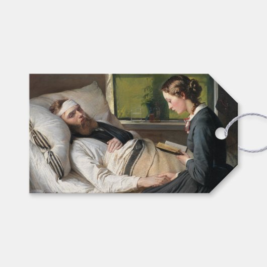 Gewonde krijger (door Elisabeth Jerichau-Baumann) Cadeaulabel (Voorkant (Horizontaal))