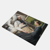 Gewonde krijger (door Elisabeth Jerichau-Baumann) Deurmat (Schuin)