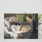 Gewonde krijger (door Elisabeth Jerichau-Baumann) Kaart (Staand voorkant)