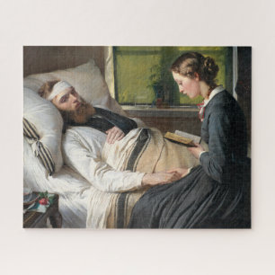 Gewonde krijger (door Elisabeth Jerichau-Baumann) Legpuzzel