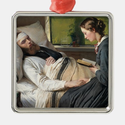 Gewonde krijger (door Elisabeth Jerichau-Baumann) Metalen Ornament (Voorkant)