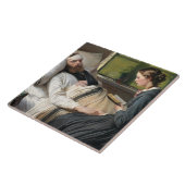 Gewonde krijger (door Elisabeth Jerichau-Baumann) Tegeltje (Zijkant)