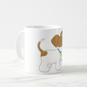 Gewonde Puppie Hond met Verbonden Poot Koffiemok