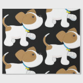 Gewonde puppy Dog Cadeaupapier (Vlak)