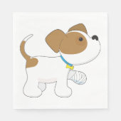 Gewonde puppy Dog Servet (Voorkant)