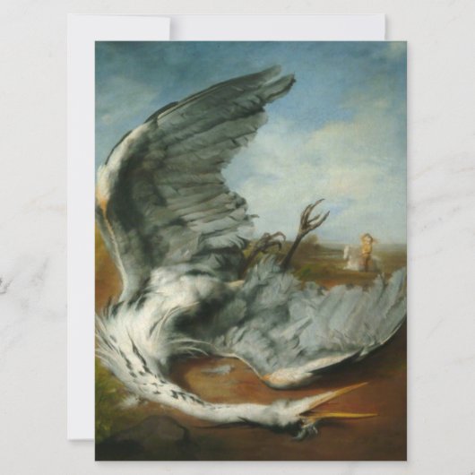 Gewonde Reiger (door George Frederick Watts) Kaart (Voorkant)