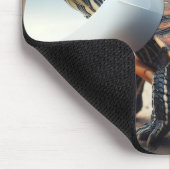 Gewonde schildpad met pet-kraagje muismat (Hoek)