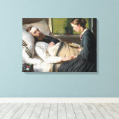 Gewonde soldaat (door Elisabeth Jerichau-Baumann) Canvas Afdruk (Insitu (Houten vloer))