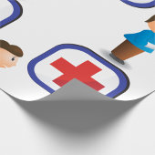 Gewonde touwpapier voor ziekenhuisverpleging cadeaupapier