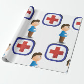 Gewonde touwpapier voor ziekenhuisverpleging cadeaupapier (Uitgerold)