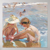 Gewonde voet Joaquín Sorolla Spaanse impressionist Poster (Voorkant)