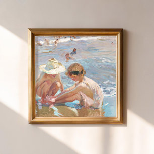 Gewonde voet Joaquín Sorolla Spaanse impressionist Poster