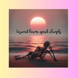 Gewonden spreken scherp | foto afdruk