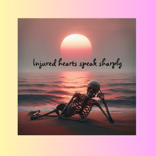 Gewonden spreken scherp foto afdruk