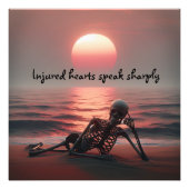 Gewonden spreken scherp | foto afdruk (Voorkant)