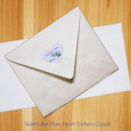 Gewonden zijn blauw... hart sticker