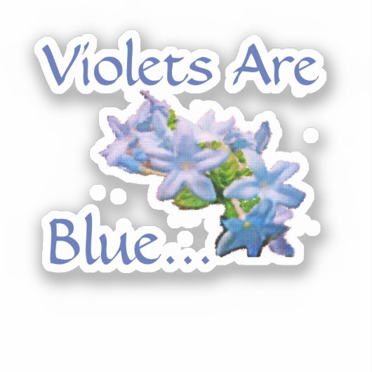 Gewonden zijn blauw... sticker (Voorkant)