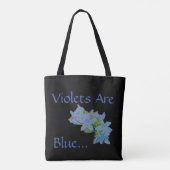 Gewonden zijn blauw... tote bag (Achterkant)