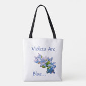 Gewonden zijn blauw... tote bag (Achterkant)