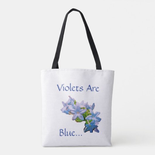 Gewonden zijn blauw... tote bag (Achterkant)