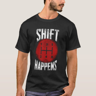 Gewone autoshift gebeurt via normale versnellingsp t-shirt