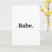 Gewone Babe Ik hou van je Kaart (Gele Bloem)