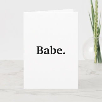 Gewone Babe Ik hou van je Kaart