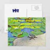 Gewone bijtschildpad - Chelydra serpentina Briefkaart (Voorkant / Achterkant)