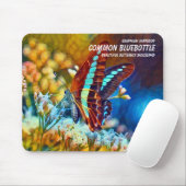 Gewone blauwe flessenblaar muismat (Met muis)