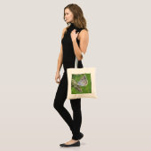 Gewone Blauwe Vlinder op Gras Tote Bag (Voorkant (model))