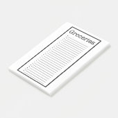 Gewone boodschappenlijst Post-it-briefjes Post-it® Notes (Schuin)